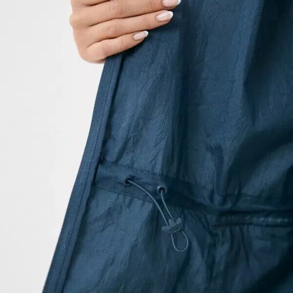 Adidas Originals Three Stripes Long Windbreaker Jacket - Picture 9 of 11